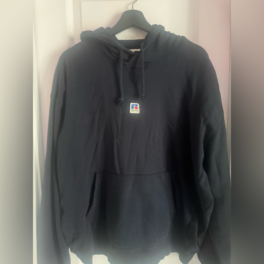 Hugo Boss x Russell Athletic Men's Navy Hoodie